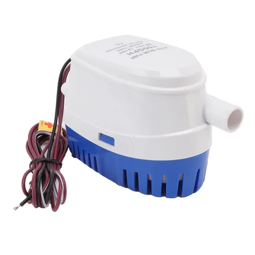 Automatic Submersible Boat Bilge Water Pump Auto with Float Switch (Blue - Automatic) Submersible pump, built-in float switch