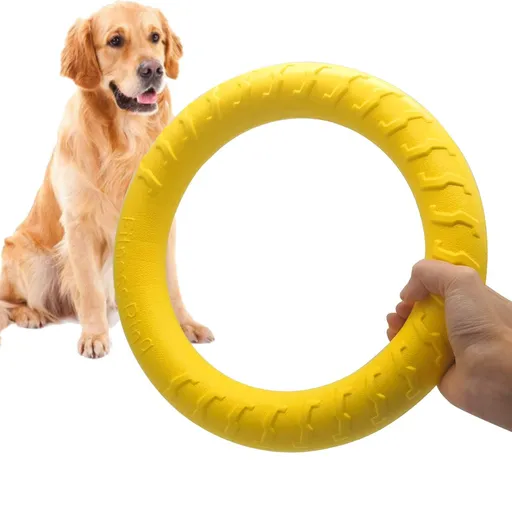Indestructible Dog Toys Dog Chew Toy for Aggressive Chewers Flying Discs for Medium/Large Breeds Training Ring,Floating Dog Ring