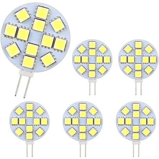 G4 LED Bulb Cool White 6000K Non-Dimmable 6-Pack