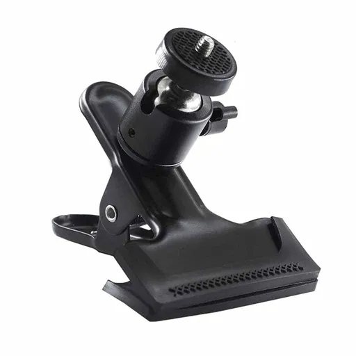 Tripod Camera Clip Clamp Flash Reflector Holder Mount with Screw Degree Swivel for Studio Backdrop Camera SLR,（Black）