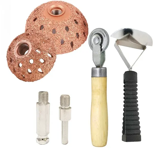 Tire Repair Patch Tools Tire Buffing Wheels Tungsten Steel Buffing Wheel with Tire Patch Roller Scraping Cutter for Car