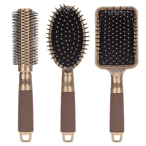 Hair Cushion Massage Brush – 3-Piece Set