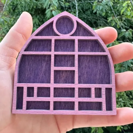 Wooden display stand for mini curiosities,Cathedral