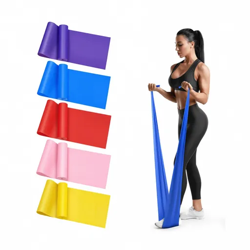 QZE Resistance Band Yoga TPE Pink 1500mm Green [1500*150*0.35mm]