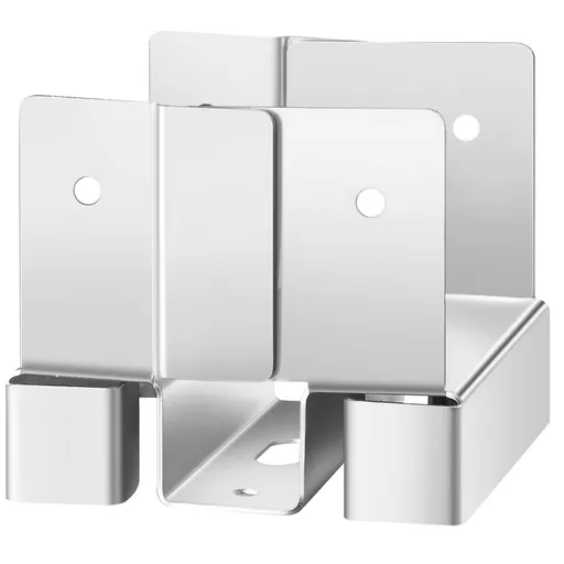 4x4 Post Base 10 Pcs, Inner Size 3.53x3.56inch/89.6x90.5mm Concrete Post Anchor, Heavy-Duty Zinc-Plated Carbon Steel Posts Brackets with 1 Inch Standoff Elevation, for Concrete Pergolas Patios
