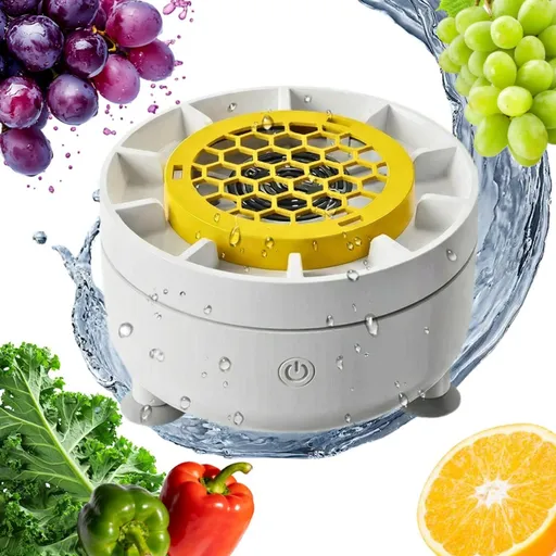 1 Set New Produce Cleaner Machine, Fruit and Vegetable Washing Machine for Kitchen, Food Friendly Purifier Family Use - White