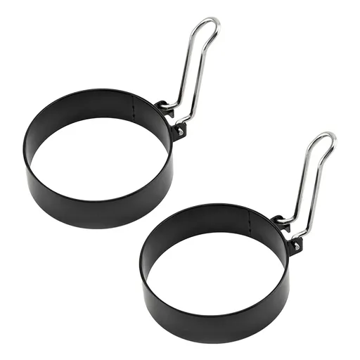 2 PCS Egg Ring Set For Frying Or Shaping Eggs, Round Egg Cooker Rings For Cooking, Stainless Steel Non Stick Mold Shaper Circles