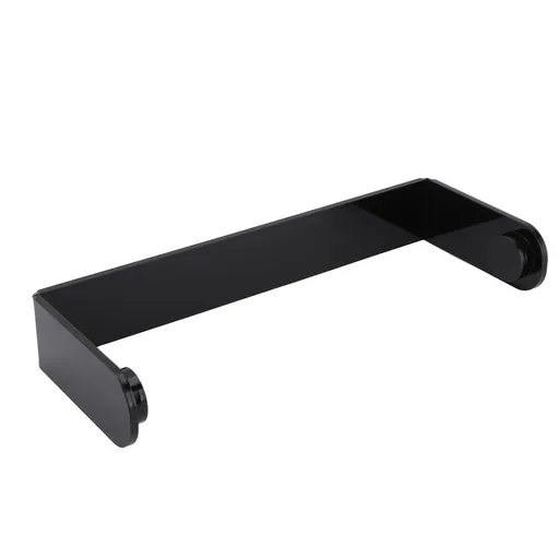 Acrylic Paper Towel Holder Under Cabinet Self Adhesive Paper Towel Rack Kitchen Roll Dispenser For Kitchen Bathroom Black