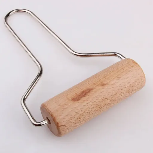 Wooden Clay Roller for Pottery Home Use Durable Polymer Clay Tool with Stainless Steel