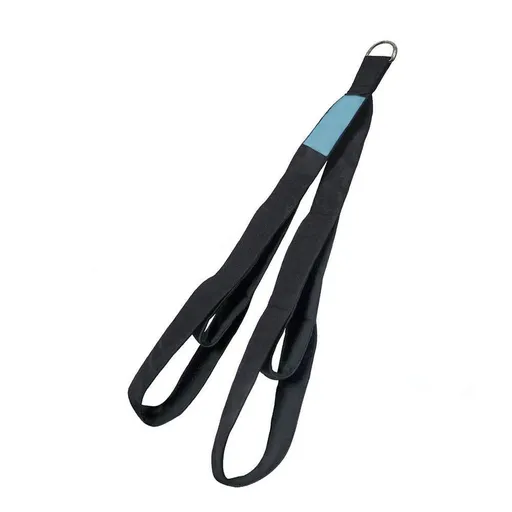 Tricep Rope Cable Attachment Two Lengths Built in One for Home Gym (Black)