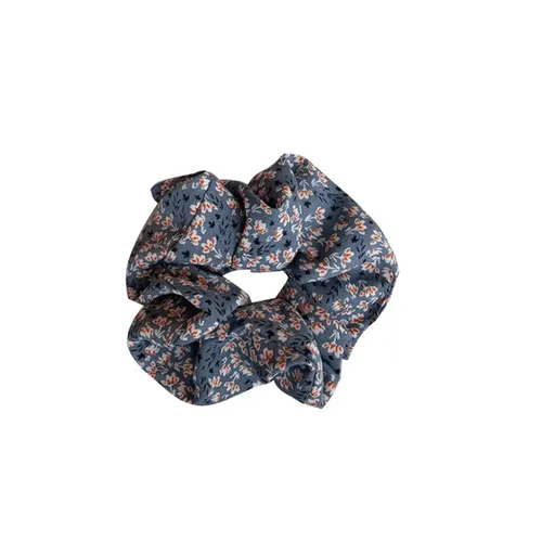 Fresh Hair Accessories Printed Hair Band Hair Rope Hair Ring Elastic Headband - Blue