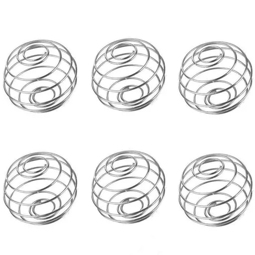 6PCS 304 Stainless Replacement Stainless Steel Shaker Ball Wire Whisk Mixer Blender Mixing Ball Cup Protein Shaker