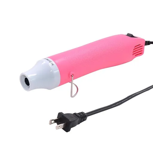 Mini Heat Gun,300W Portable Hot Air Gun Electric for DIY Acrylic Resin Craft, Dryer Crafts Handheld Heat Gun for Cup Turner