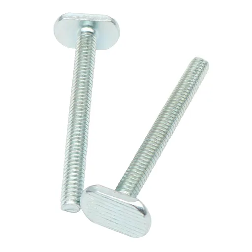 Xadnitu 20 Pieces 1/4"-20 T Track Bolt 2-1/2" Length, T Slot Drop-in Sliding Bolts with T Shaped Head for Hardware, Fixture Accessories and Woodworking Jigs