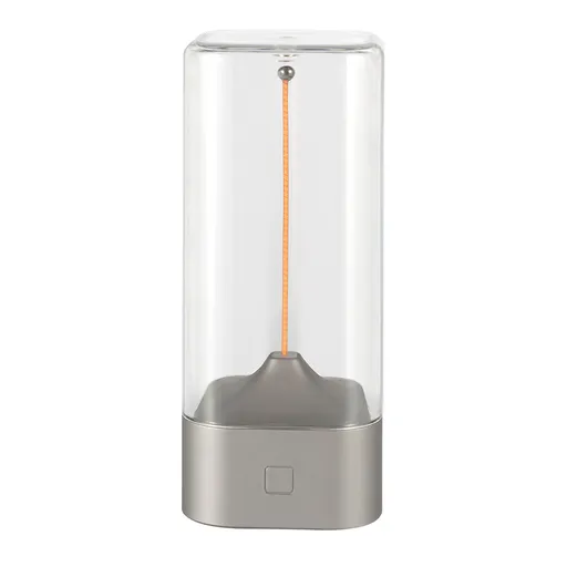 Magnetic Levitating Night Light with Flexible LED - USB-C Rechargeable, Stepless Dimming & Outdoor Hook(silver)