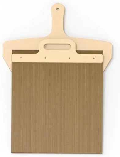 Pizza Smart Slide Magic Pizza Pizza Slide, Pizza Paddle with Handle - Sliding Pizza Shovel Slide, Detachable for Easy Pizza Transfer, Brown