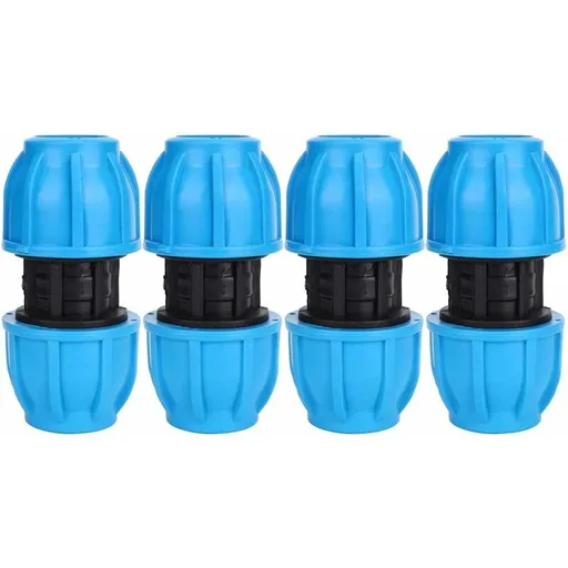 4 pcs 25Mm To 25Mm Pe Plastic Straight Water Pipe Fittings Pvc Pe Ppr Pipe Connector Accessories