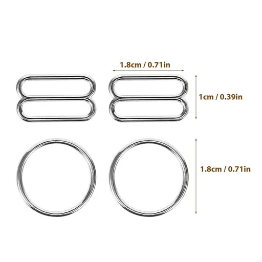 30 Pairs Adjustable Bra Strap Clips for Women, Lingerie, Swimwear, and Clothing Accessories