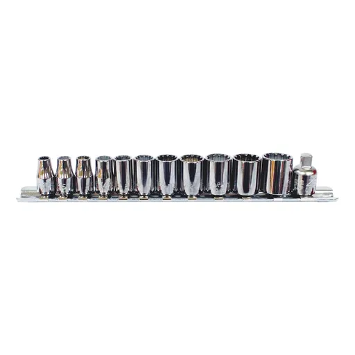 Wurth 1/4" 12pc Multi-Socket Wrench Set Chrome Metric/Imperial TX Bi-Hex Square
