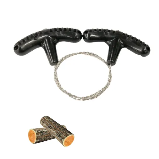 Pocket Chainsaw, Wire Saw, Rope Saw, Emergency Outdoor Survival Gear, Stainless Steel Folding Chain Hand Saw, Rope Kit