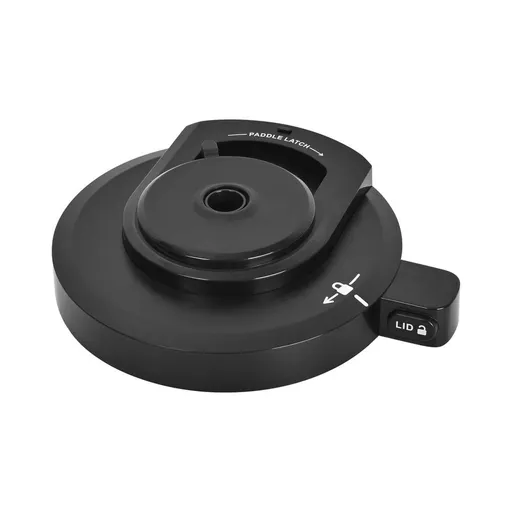 Ice Cream Maker Outer Bowl Lid,Compatible with Ninja NC301 NC300 Series Replacement Cover,Leakproof Polycarbonate Creami Accessory,Dishwasher Safe Black 6.5x6.1in