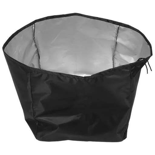 Compact Foldable Black Air Fryer Cover, Oxford Fabric Protector for Countertop Kitchen Appliances