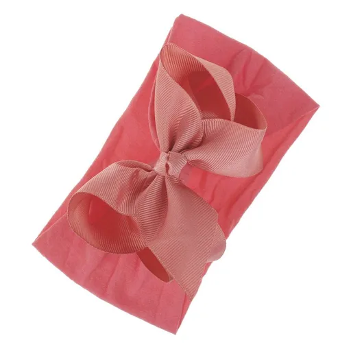 Cute Bowknot Hairband Children's Hair accessories Infants Baby Headband Elastic Headdress Black and Red（2pcs）
