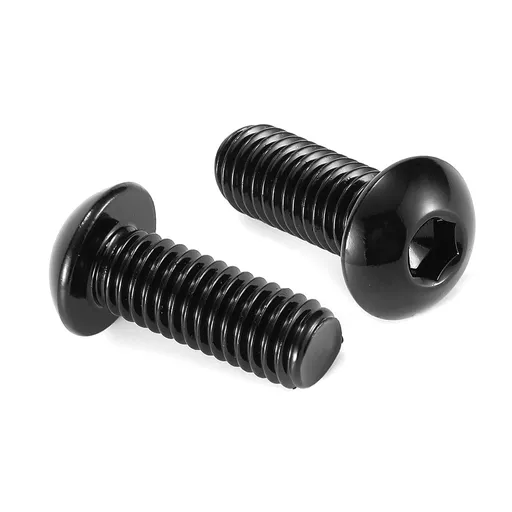 1/4-20 x 1 Button Head Socket Cap Bolts Screws, 20Pcs 304 Stainless Steel 18-8, Allen Hex Drive, Black Oxide by (with Hex Spanner)