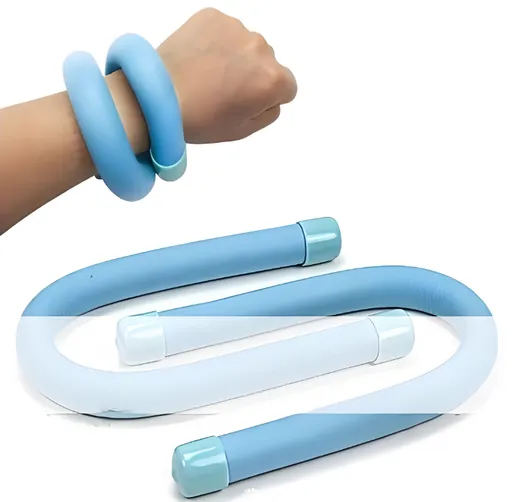 2Pack Adjustable Wrist Weights for Fitness, Yoga, Running – Home Gym Workout Gear (Blue)