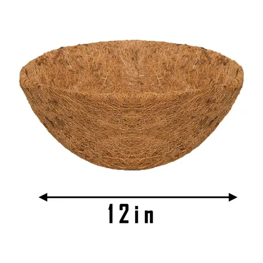Coconut Hanging Basket Liners, Sturdy Round Coco Liners for Planters, Perfect Replacement for The Old, Natural Fiber, Easy to Straighten Out (12 in)