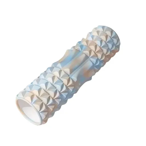 Foam Roller Massage Stick Yoga Fitness Muscle Relaxation Exercise Tool for Home - Blue-White