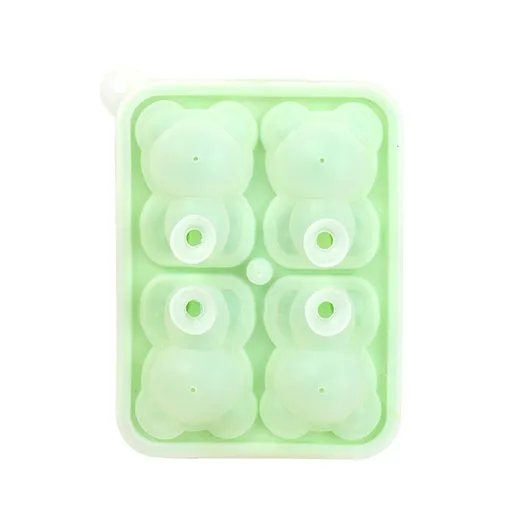 Four Consecutive Ice Cube Molds,Make Lovely Drink Ice Coffee Juice Cocktail Whiskey. Bear Candy Soap Candle Chocolate Mold