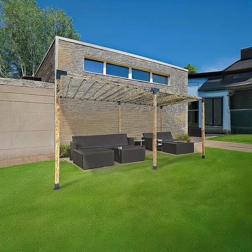 DIY Pergola Kit – Double with Top Rafters Set with Brackets