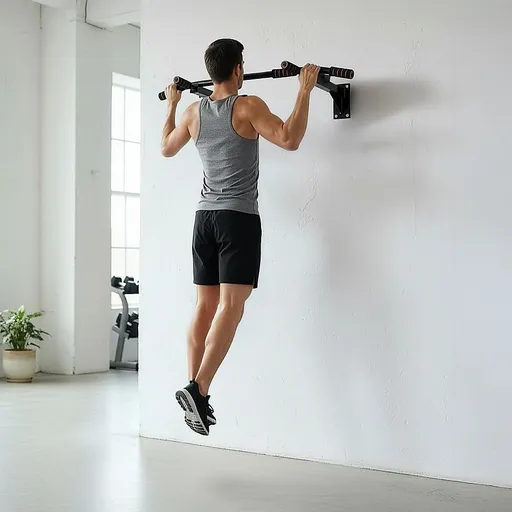 Heavy Duty Pull Up Bar Home Gym Chin Up Bar for Wall or Ceiling Mount