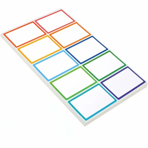 Self-adhesive labels - Name stickers - Address stickers - Stickers - Sticker sheets - Freezer labels - Labels - School supplies - Office supplies - Moving stickers - Folder labels - Writable stickers - Blank labels - Multicolor - 20 pieces