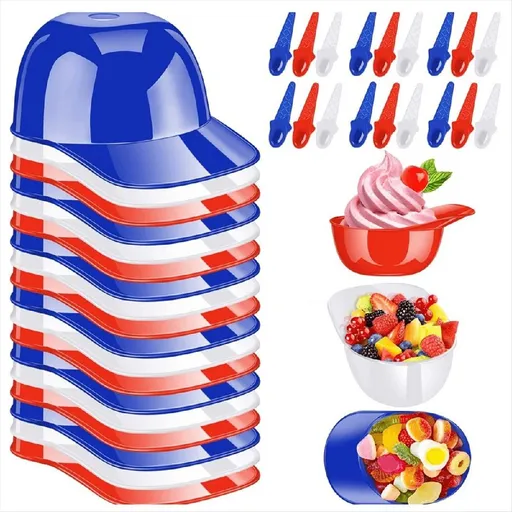Baseball Helmet Ice Cream Snack Bowl 8 Oz Mini Cap Bowls Kids Chip Sundae Helmets Pack