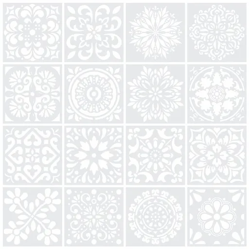 48pcs painting art template stencils dotTemplates stencils stencil template drawing template kit scrapbook child flowers white