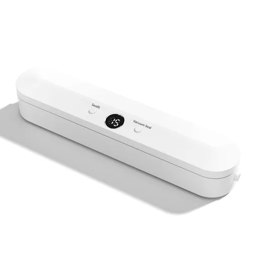 Vacuum Sealer Machine Dry & Moist Mode 60KPa Strong Suction Automatic Sealing Machine White