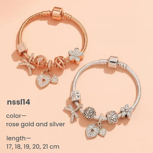 10 Styles Charm Bracelets Set: Colorful Alloy & Glass Beaded Bracelets,Buy 3 for Better Price(triple)
