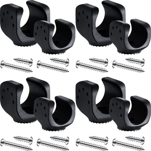 8 Pieces lashlight Mounting Brackets with Screws Versatile Clip Mount, Universal lashlight Holder or LED lashlights and Similar Things, Bicycle Car Truck Accessories (4 Big, 4 Small)
