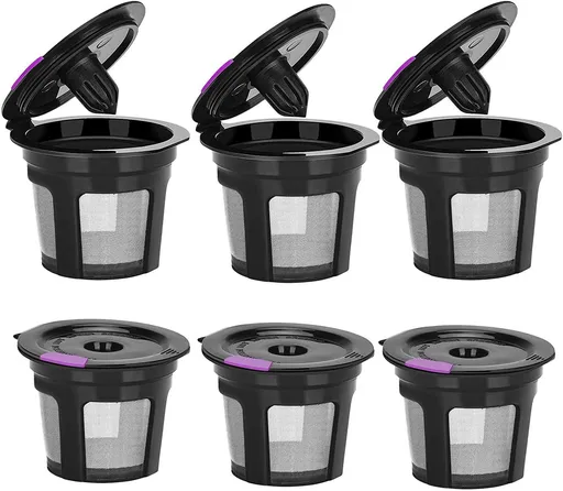 6 Pack Reusable K Cups For Reusable K CUP Coffee Filter Refillable Single