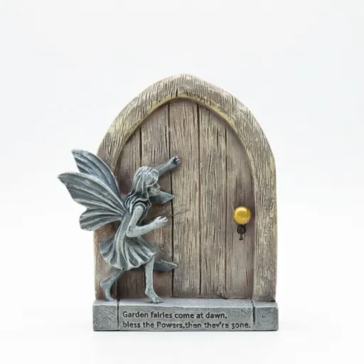 Whimsical Fairy Door Garden Statue Enchanting Outdoor & Indoor Decor for Flower Beds, Patios, Lawns, and Fairy Gardens