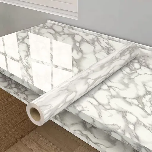 Marble Wall Sticker Waterproof Wallpaper Peel And Stick Tile Self Adhesive Film - BZ08 - Size 40-200CM
