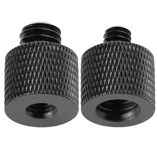 2pcs Screw Adapter Thread 1/4" Male to 3/8" Female and 3/8" Male to 1/4" Female Adapter Set for Camera Monitor, Tripod