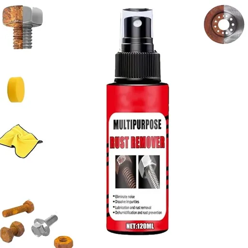 Powerful Marine Rust Remover Spray, 120ml Multi-purpose Heavy Rusts Removers Spray, Fast-Acting Oxidation Removers, Easy to Sprays, For Tools, Metals and Car Parts