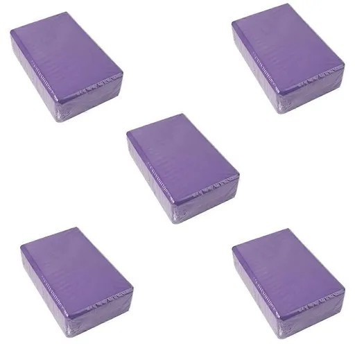 Yoga Blocks Cube Bricks Reinforcement Mat Sports Yoga Supplies Home Gym Equipment Fitness Purple