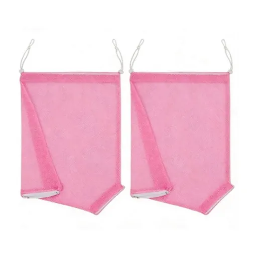2pcs Cat Bathing Bag Anti-Bite and Anti-Scratch Cat Grooming Bag for Bathing, Nail Trimming, Medicine Taking,Adjustable Multifunctional Breathable Restraint Shower Bag(Pink)