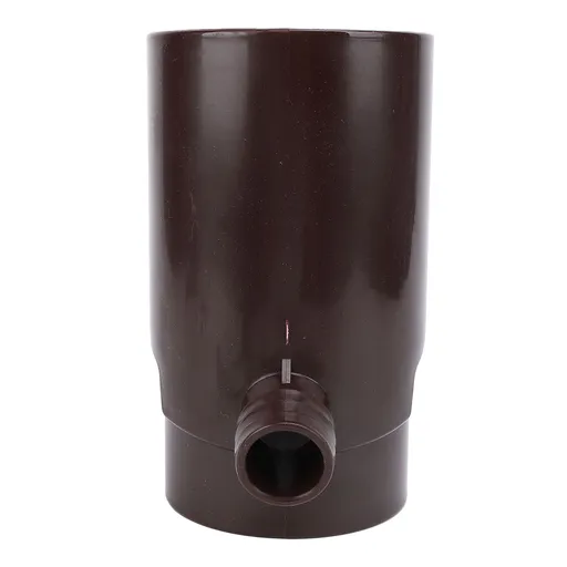 10cm Rainwater Collection System Efficient Round Downspout Diverter for Irrigation Systems Aquariums Brown