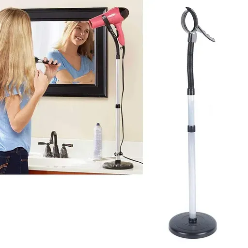 Adjustable Vertical Hair Dryer Stand and Holder