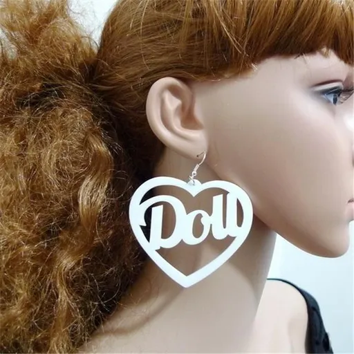 Veile Studios Doll Hoop Earrings - White
